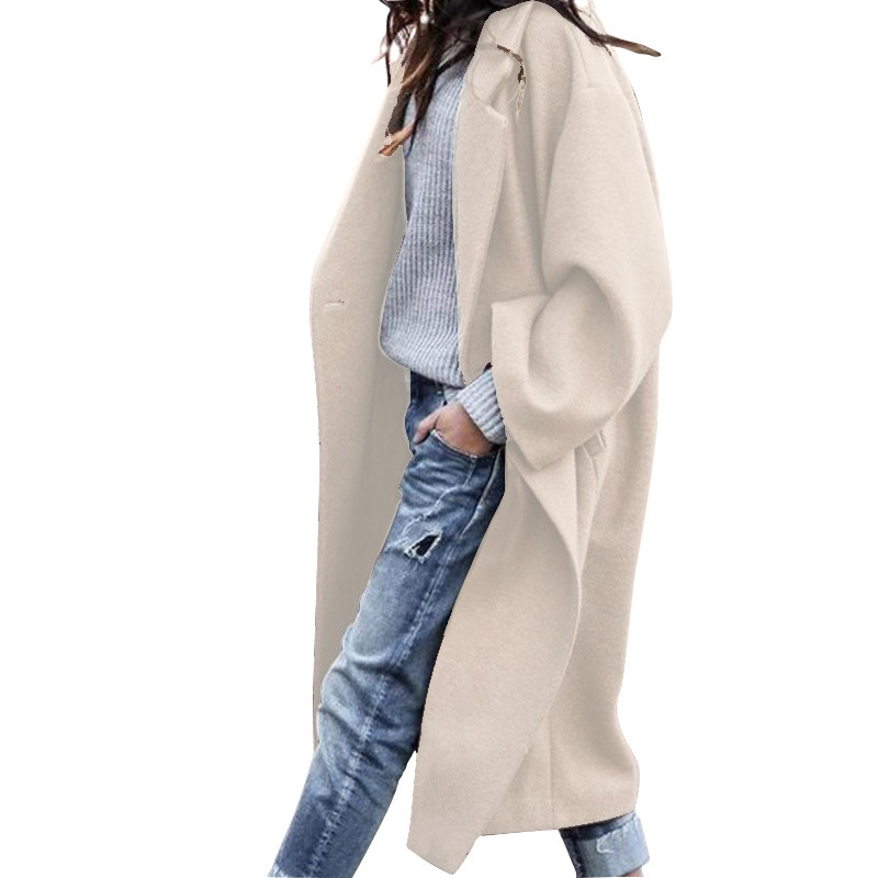 Manteau long chaud à poches femme — vue 8