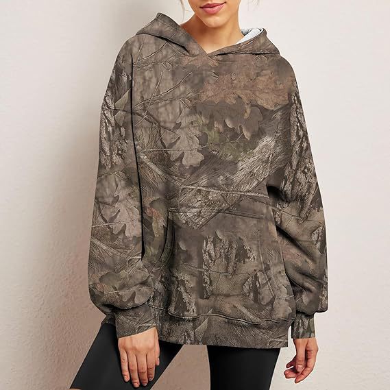 Hoodie camouflage femme — vue 11