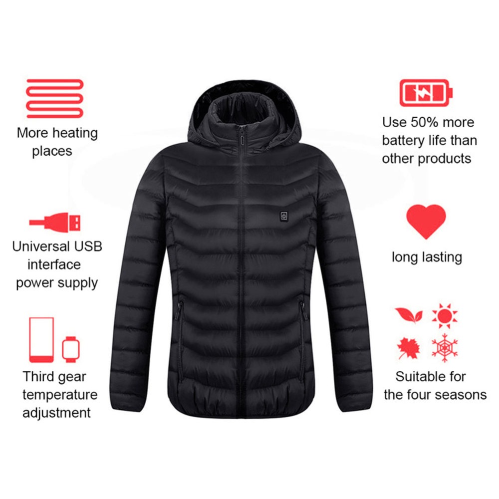 Veste chauffante USB électrique — vue 3