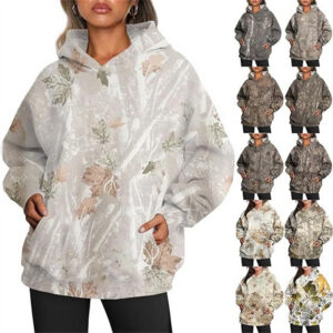 Hoodie camouflage femme