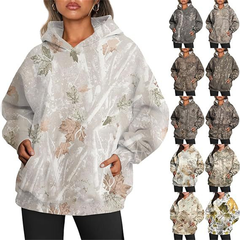 Hoodie camouflage femme — vue 1