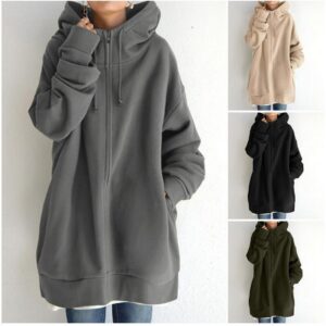 Hoodie duveteux femme