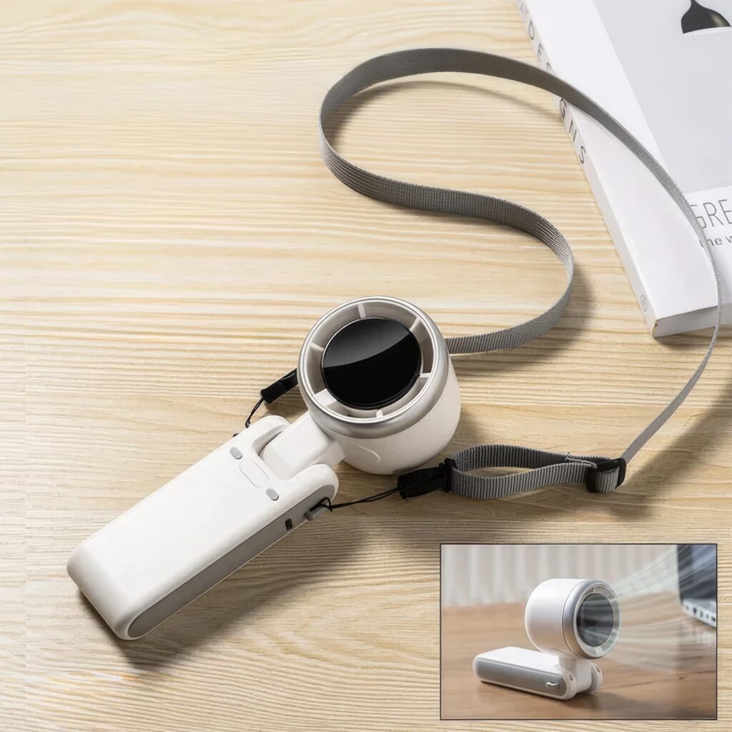 Ventilateur turbo pliable 180° portable/cou — vue 2