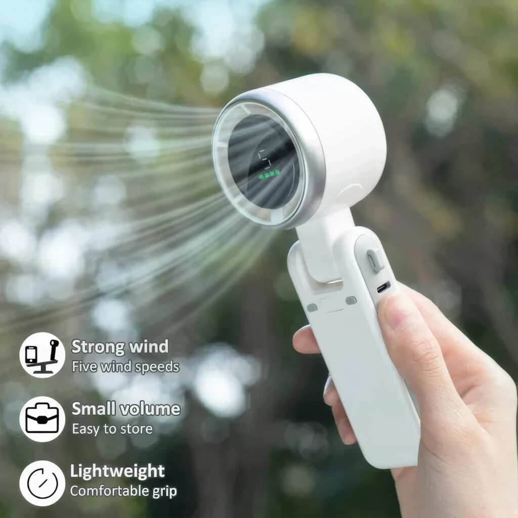 Ventilateur turbo pliable 180° portable/cou — vue 6