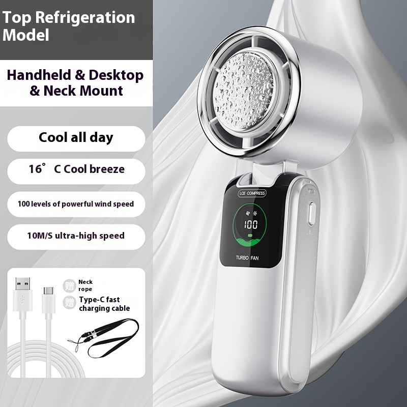 Ventilateur pliable avec pack froid, portable/cou — vue 6