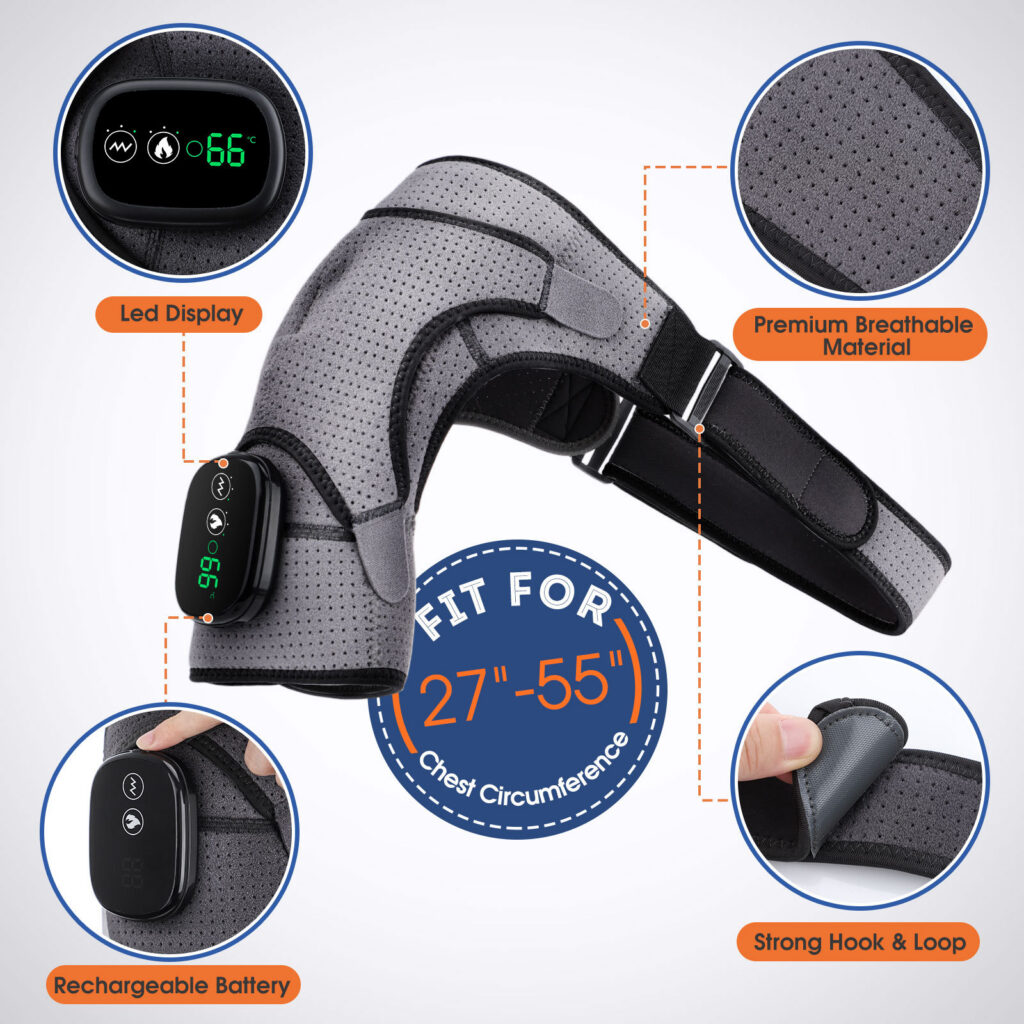 Ceinture chauffante épaules USB — vue 9