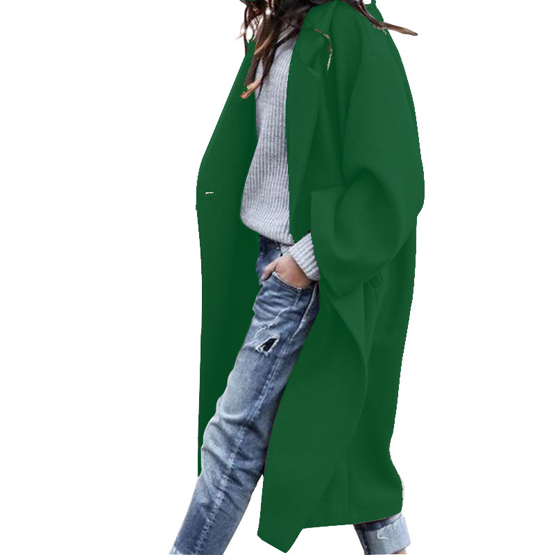Manteau long chaud à poches femme — vue 9