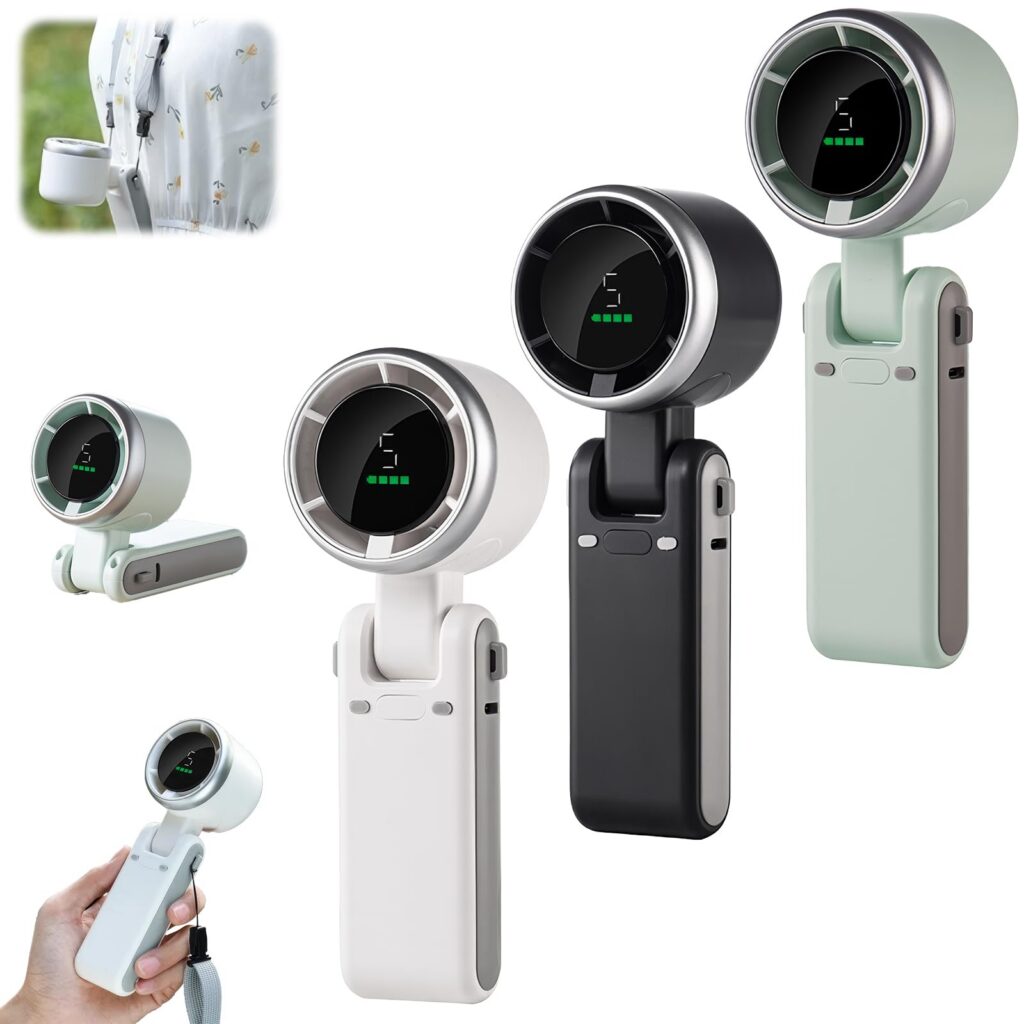 Ventilateur turbo pliable 180° portable/cou — vue 1