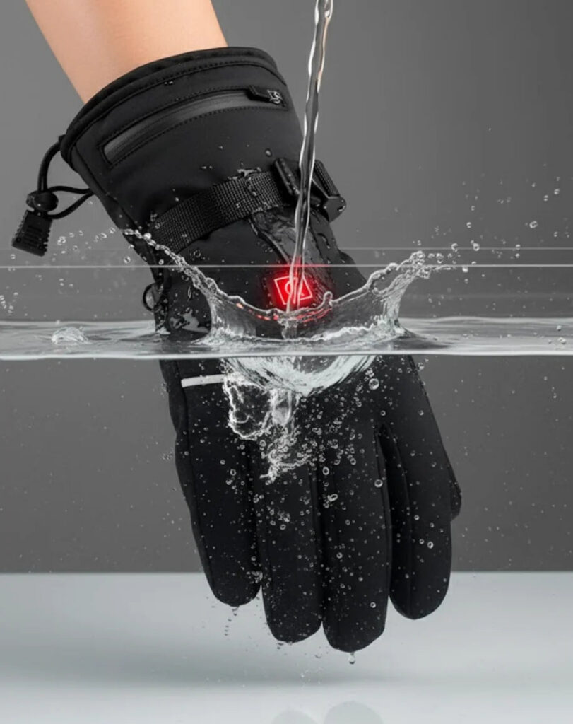 Gants chauffants imperméables LAURIANE Hero — coupe-vent — vue 10
