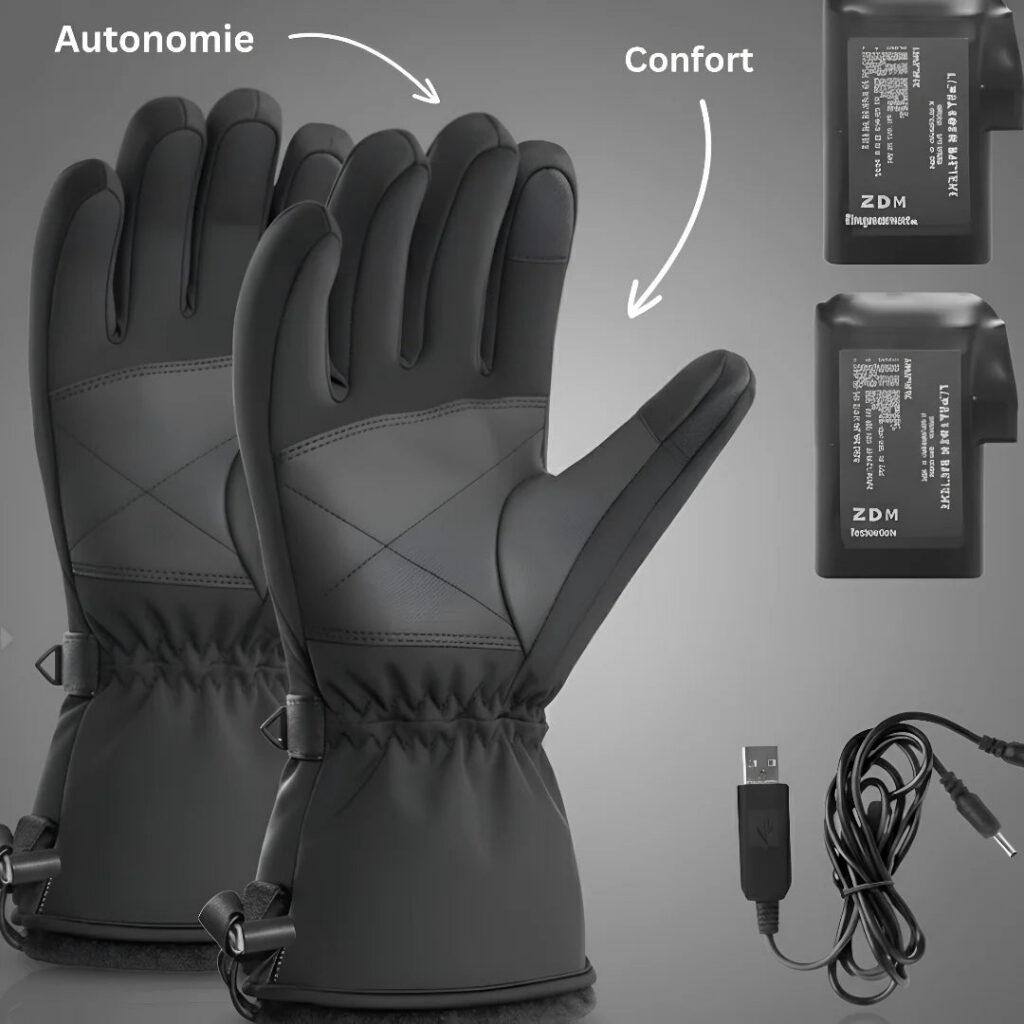 Gants chauffants imperméables LAURIANE Hero — coupe-vent — vue 4
