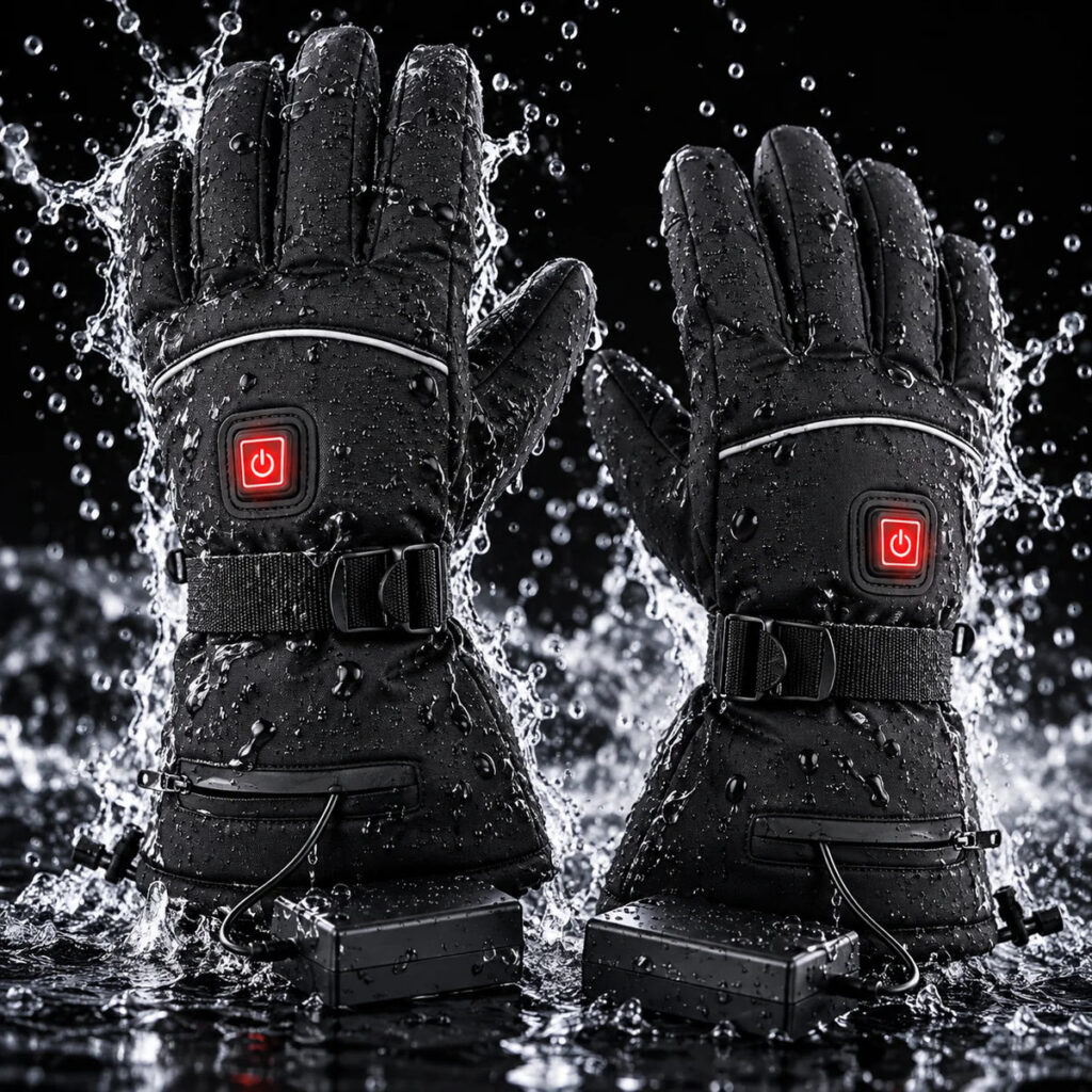 Gants chauffants imperméables LAURIANE Hero — coupe-vent — vue 5