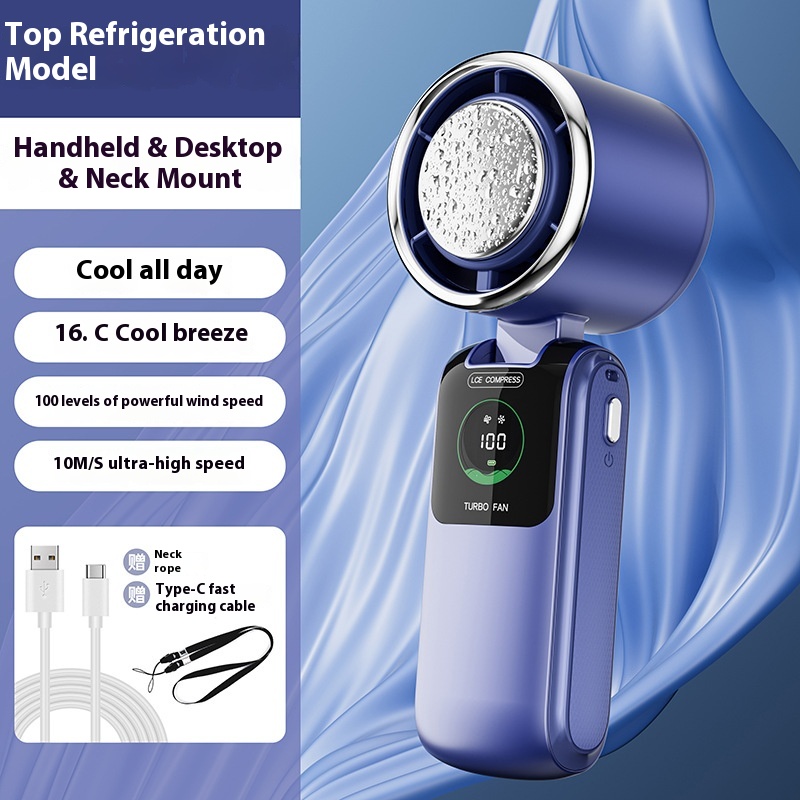Ventilateur pliable avec pack froid, portable/cou — vue 4