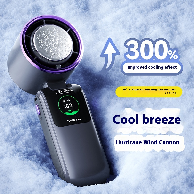 Ventilateur pliable avec pack froid, portable/cou — vue 2