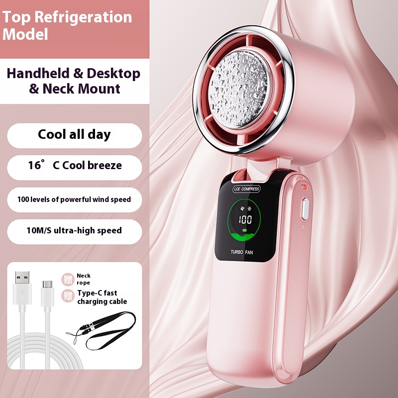 Ventilateur pliable avec pack froid, portable/cou — vue 8