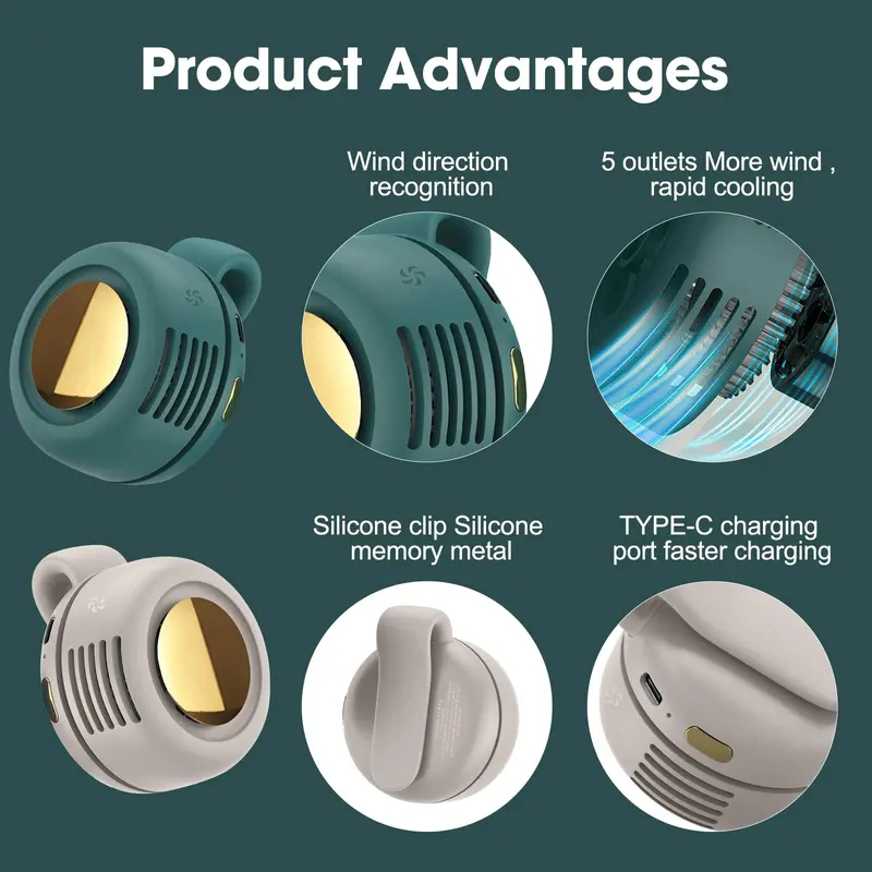 Mini ventilateur de cou USB — vue 10