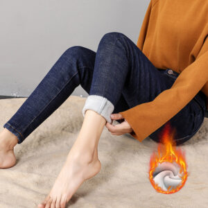 Jean thermique femme