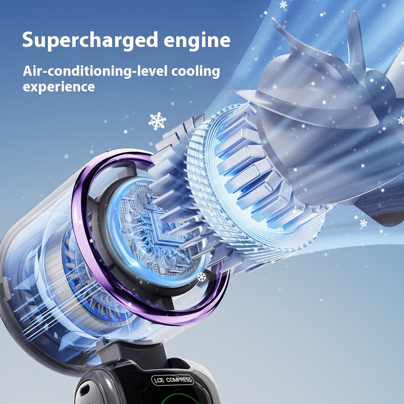 Ventilateur pliable avec pack froid, portable/cou — vue 10