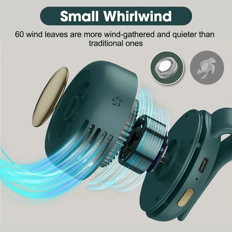 Mini ventilateur de cou USB — vue 2