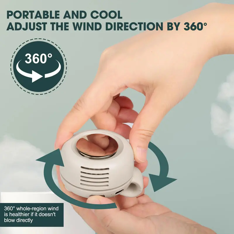 Mini ventilateur de cou USB — vue 3