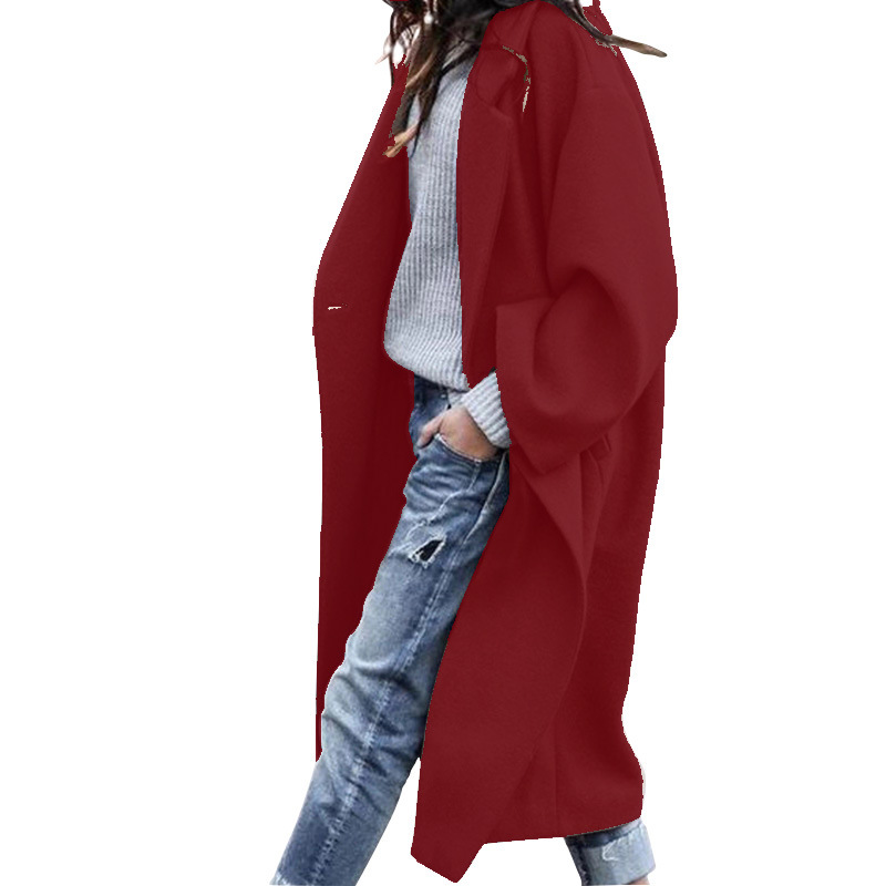 Manteau long chaud à poches femme — vue 10