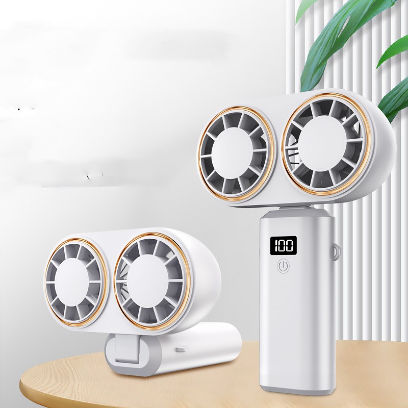 Mini ventilateur USB pliable, portable/cou — vue 3
