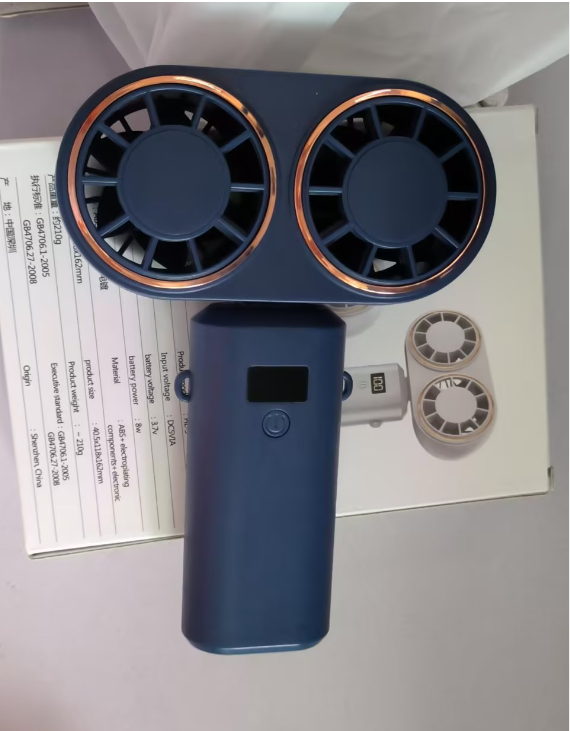 Mini ventilateur USB pliable, portable/cou — vue 4